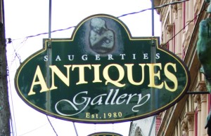 Antique sign in Saugherties, NY